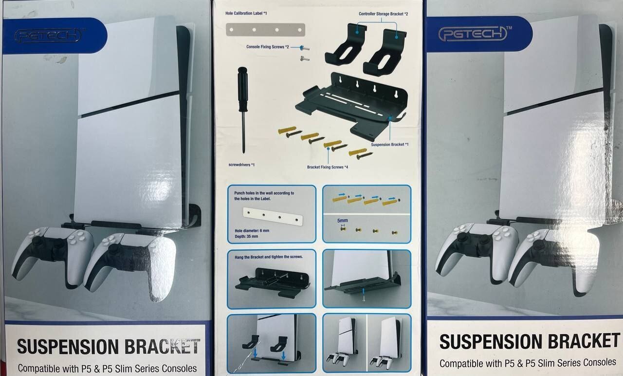 براکت دیواری به همراه براکت دسته pgtech مخصوص ps5 slim اصلی