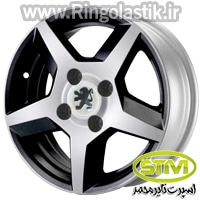 رینگ پژو 207 R77 (رخ مشکی)