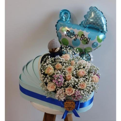 ارسال دسته گل برای نوزاد پسر 9 ماهه 4858