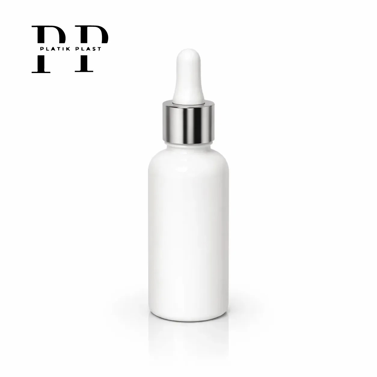 شیشه قطره چکان 30ml سفید کروم