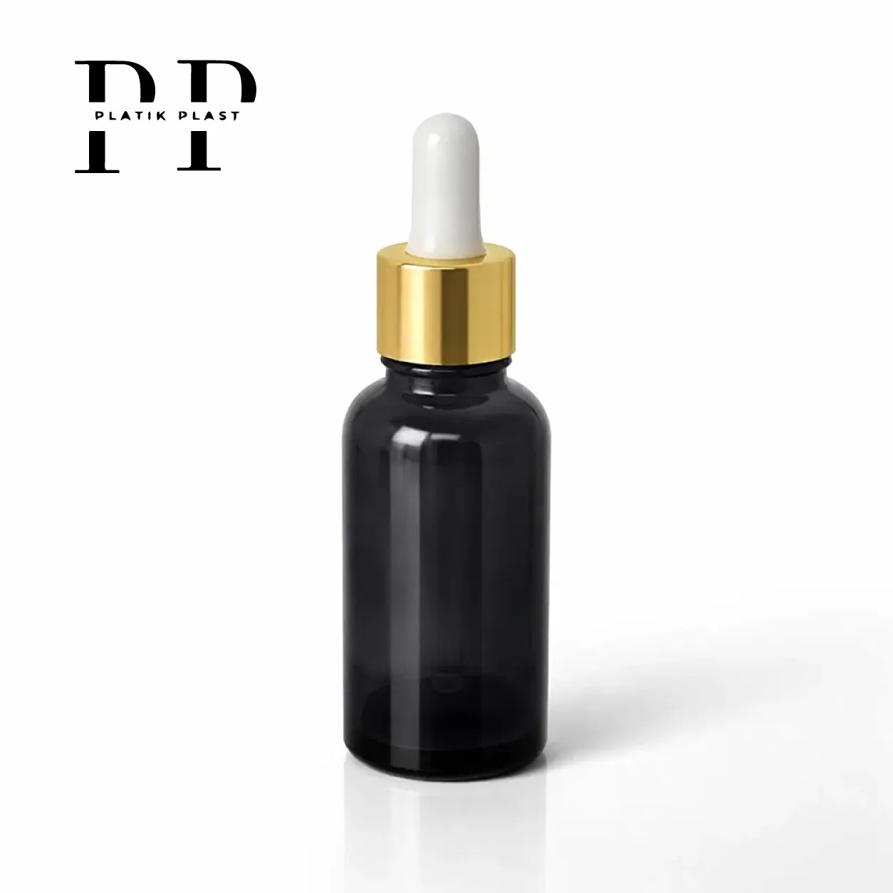شیشه قطره چکان 30ml دودی طلایی