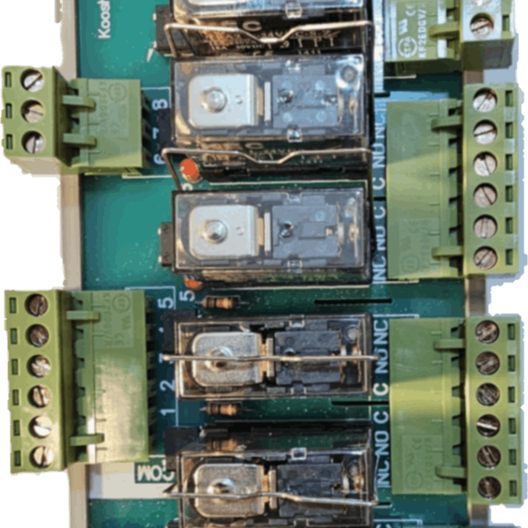 رله شیشه ای بردی PLC
