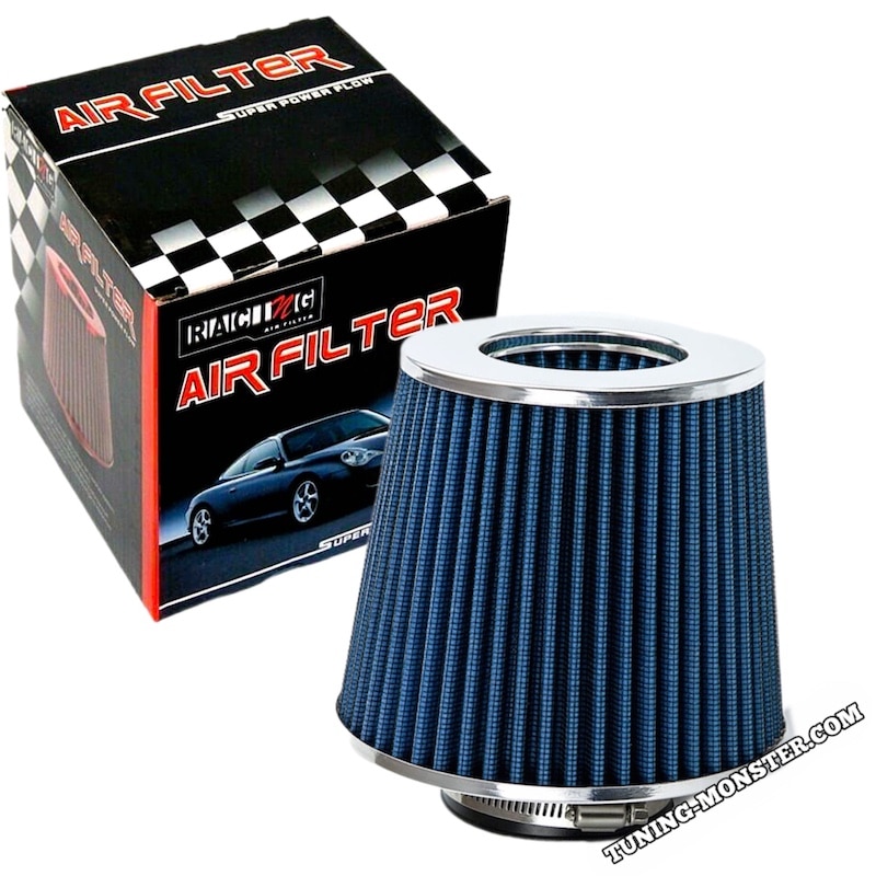 فیلتر هوا RACING اورجینال 76MM آبی وارداتی