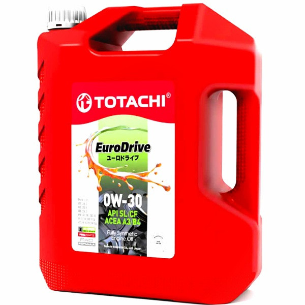 روغن موتور خودرو بنزینی، توربوشارژ، هیبریدی، تنفس طبیعی توتاچی مدل Euro Drive 0w-30 SP 0W-30 حجم 4 لیتر