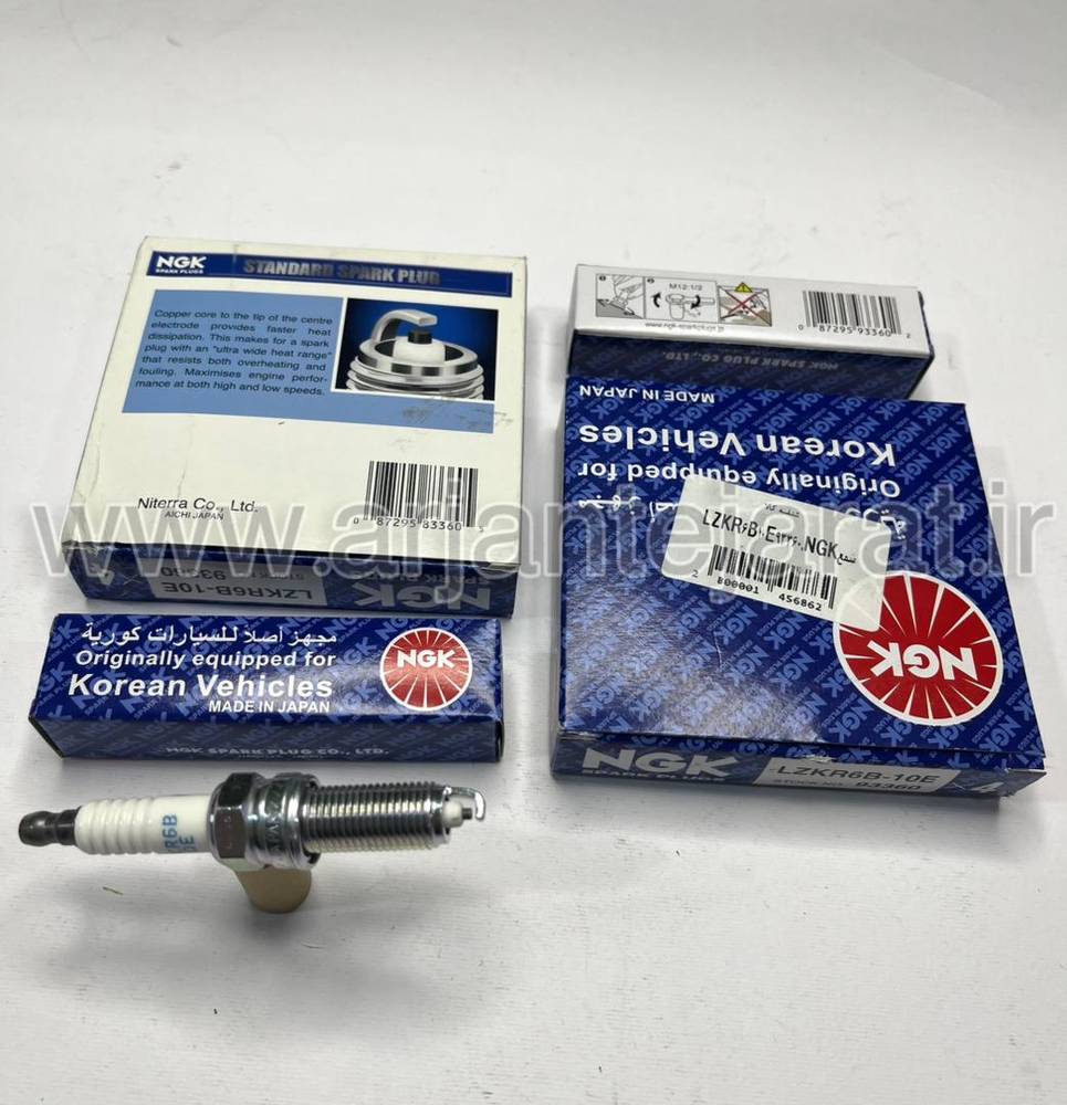شمع NGK یورو4 استاندارد نيكل آبي ژاپن سفارشي LZKR6B10E 93360
