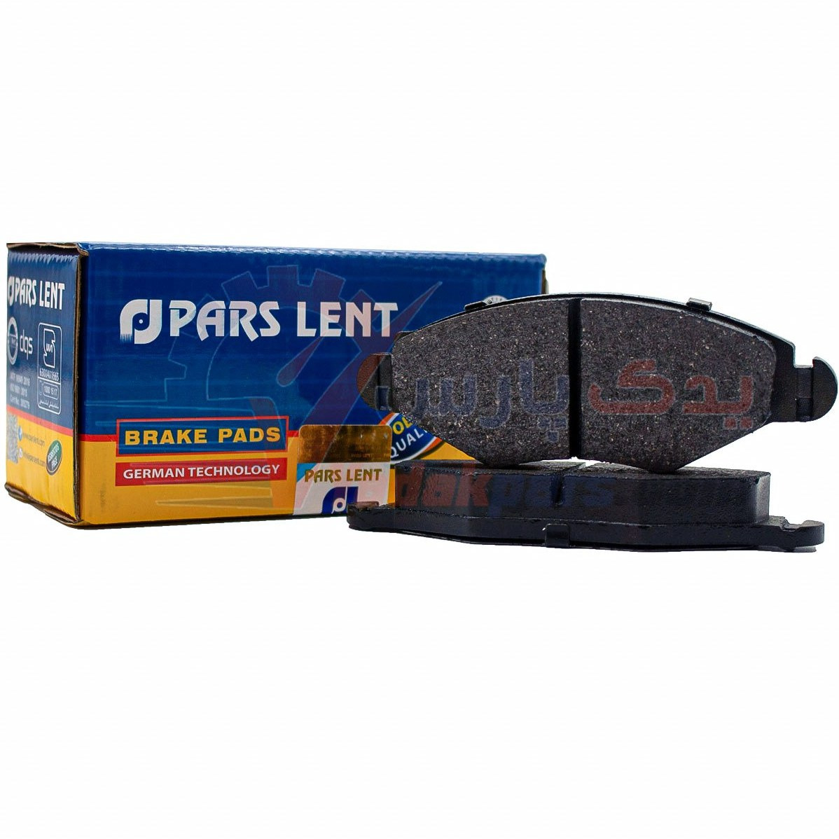 لنت جلو 206 تیپ 2 پارس آبی ا PARS LENT Brake Pads Front PL 23597 For PEUGETO 206 Type2
