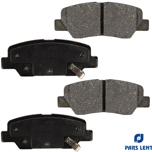 لنت ترمز پارس صادراتی مناسب چرخ عقب پژو 207(مدل 92 به بالا) کد 80135 ا Pars Lent 80135 Rear Brake Pad for