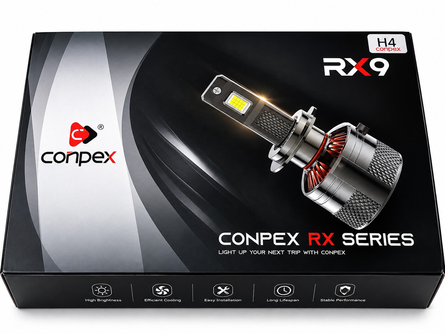 هدلایت H4 RX9 conpex