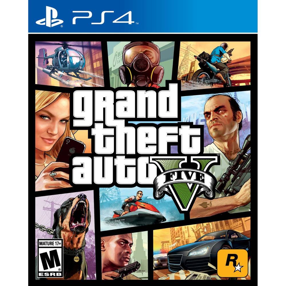 دیسک بازی انباکس مناسب برای- PS5 GTA V PS4
