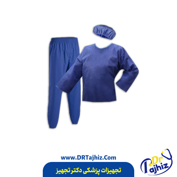 گان کلاه شلوار بیمار (ست بیمار)