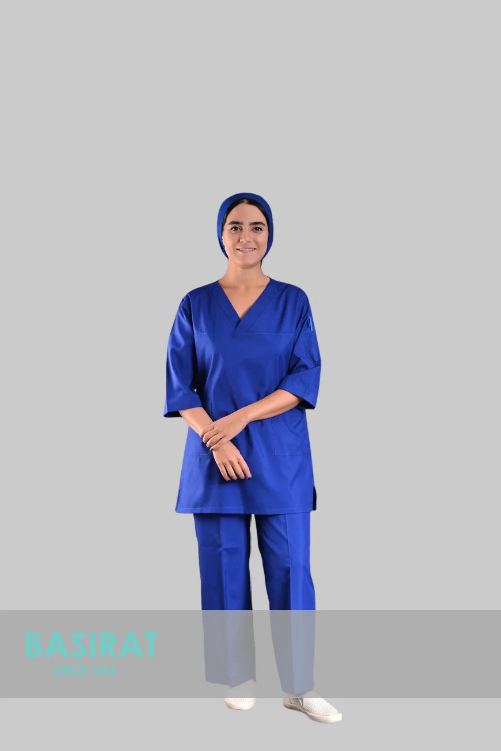 اسکراب زنانه اتاق عمل – آبی کاربنی