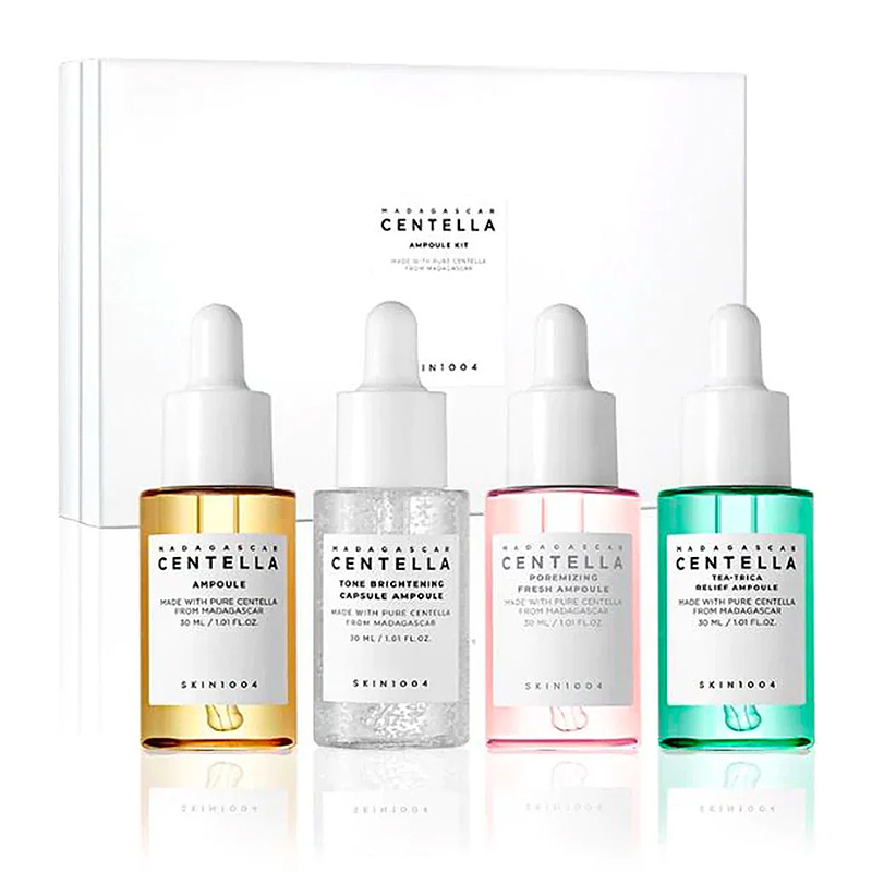 کیت ۴ عددی آمپول های درمانی سنتلا (Madagascar centella ampoule kit)