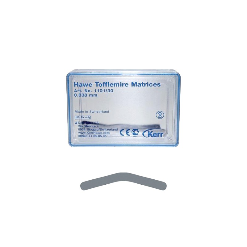 نوارماتریس KERR – Hawe Tofflemire matrices thickness 0.038 mm 30 pcs