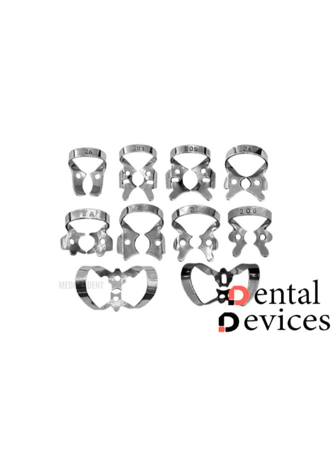 ست کلمپ رابردم۱٠عددی برند دنتال دیوایسDental devices