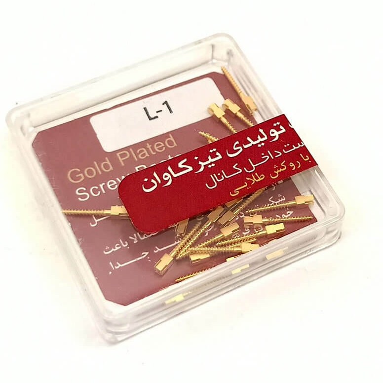 پین داخل کانال تیزکاوان Teeskavan Gold Screw Posts