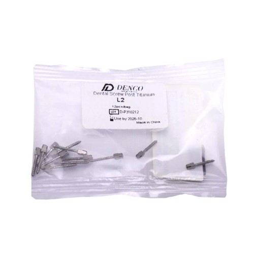 پین داخل کانال تیتانیومی دنکو 12 عددی Denco Titanium Screw Post