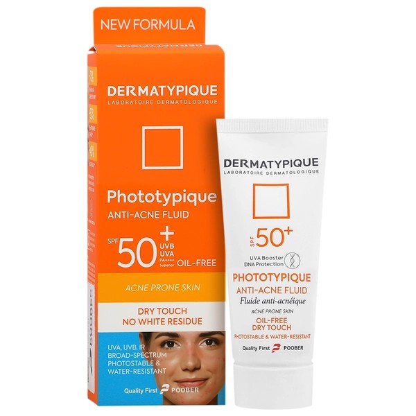 ضد آفتاب پوست چرب و جوشی درماتیپیک SPF50 | کنترل چربی و پیشگیری از آکنه