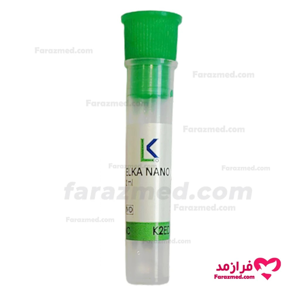 لوله CBC K2 EDTA 2ml 12*56mm الکا نانو مدل غیر وکیوم