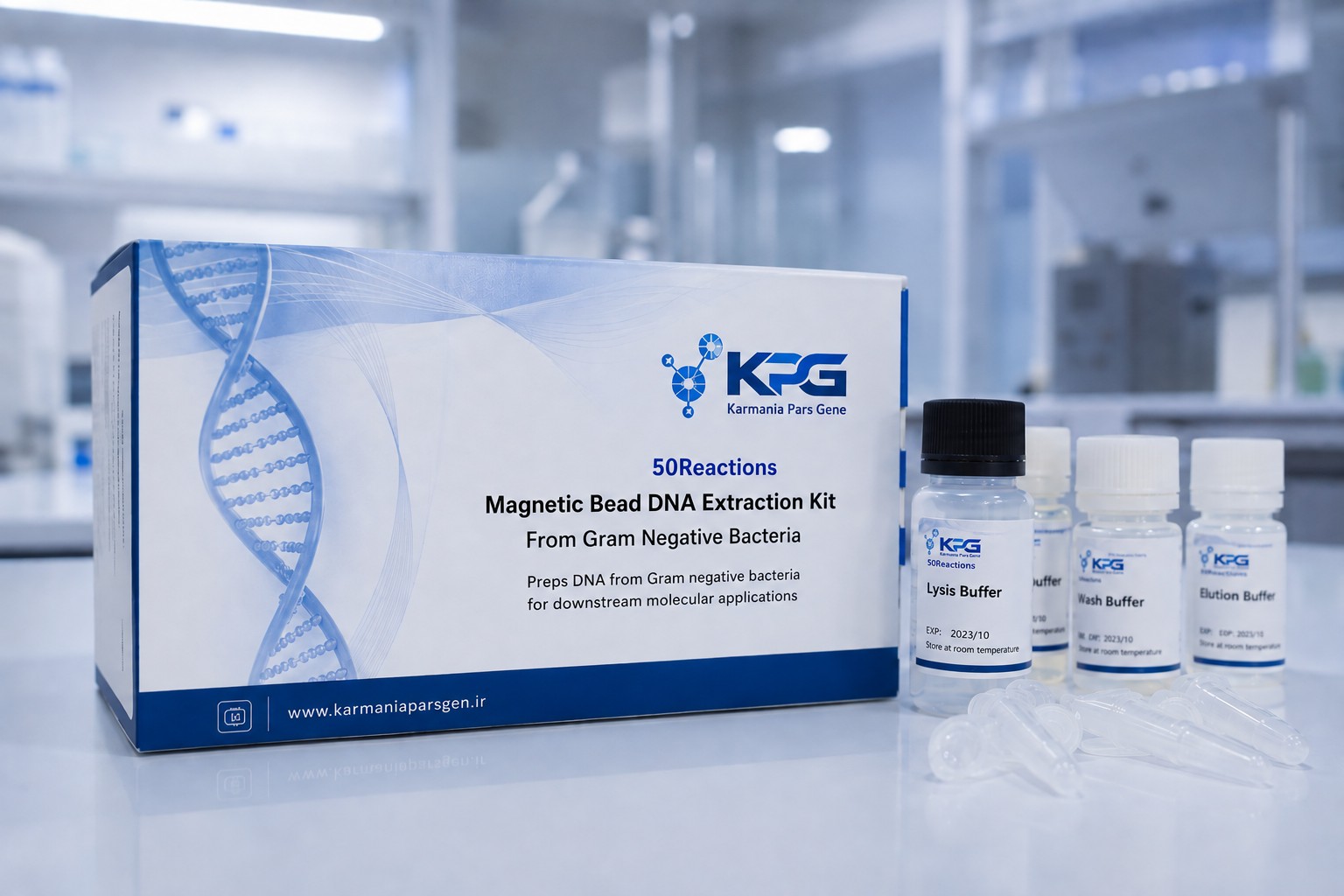(50Reactions) Magnetic Bead DNA Exctraction Kit From Gram Negative Bacteria