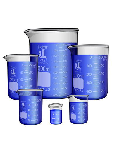 بشر آزمایشگاهی شیشه ای 100 سی سی TCO