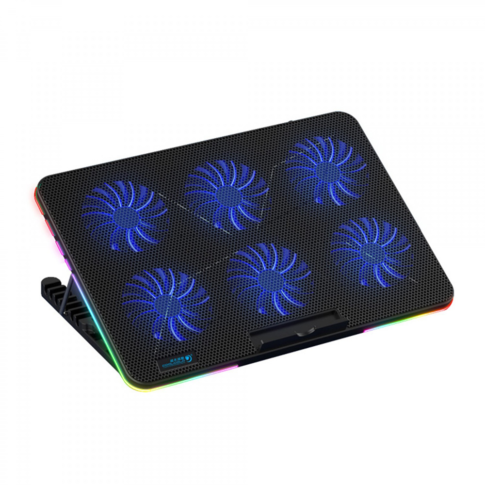 کول پد گیمینگ کول کولد مدل CoolCold F5 Laptop Cooler Cooling Pad RGB