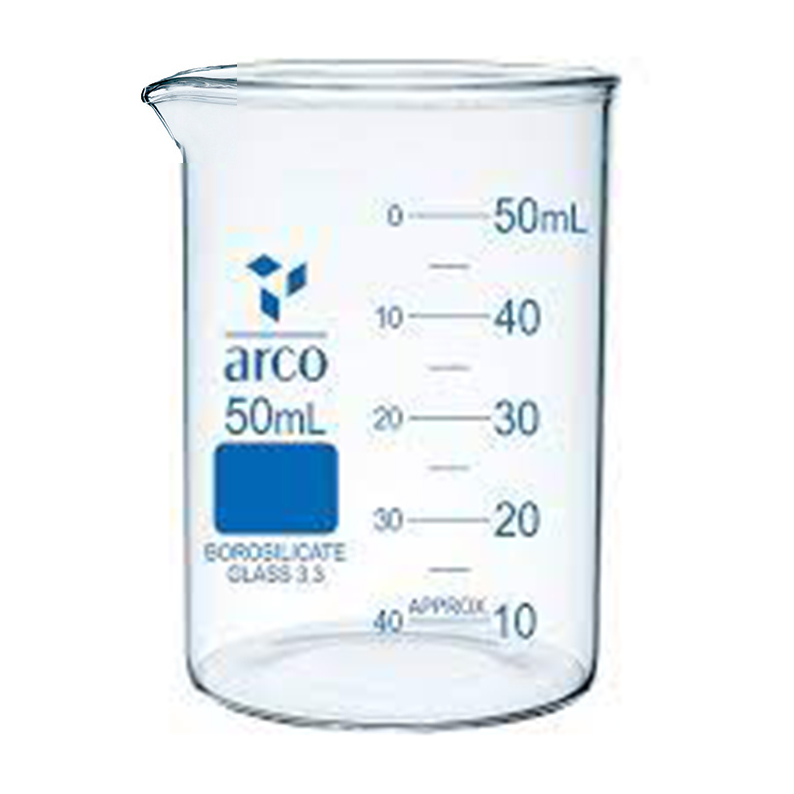 بشر شیشه ای کوتاه با 50 میلی لیتری ARCO