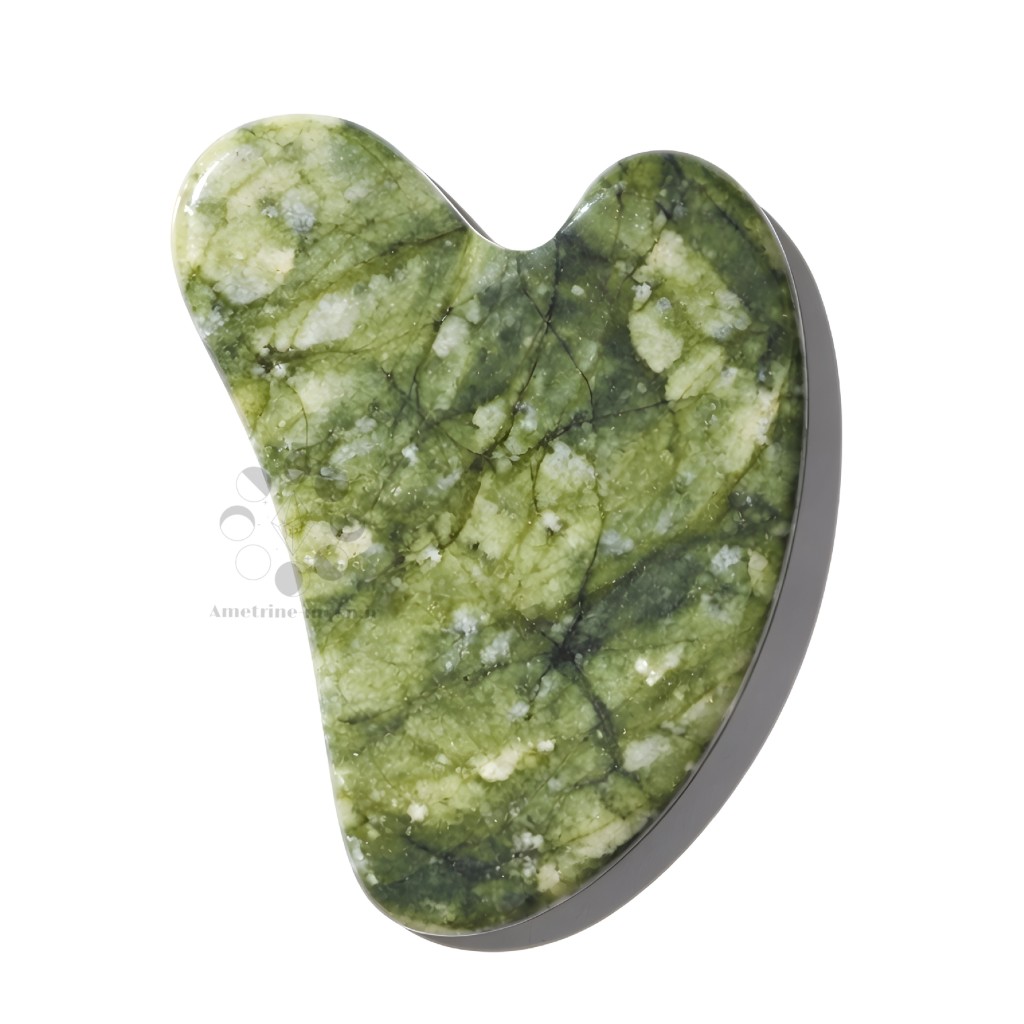 سنگ ماساژ گواشا یشم طبیعی اصل ضخیم درجه1 تخصصی2
