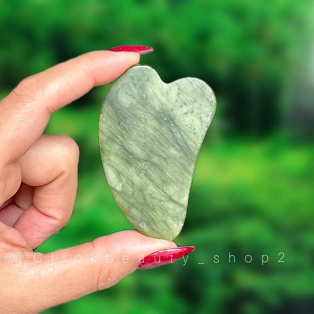 سنگ ماساژ صورت گواشا یشم | Gua Sha Facial Stone
