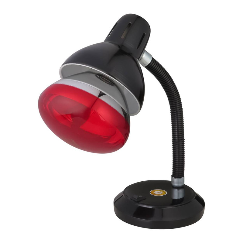 لامپ مادون قرمز 250 وات فیلیپس مدل BR125/RED+CL-113-BLK به همراه پایه