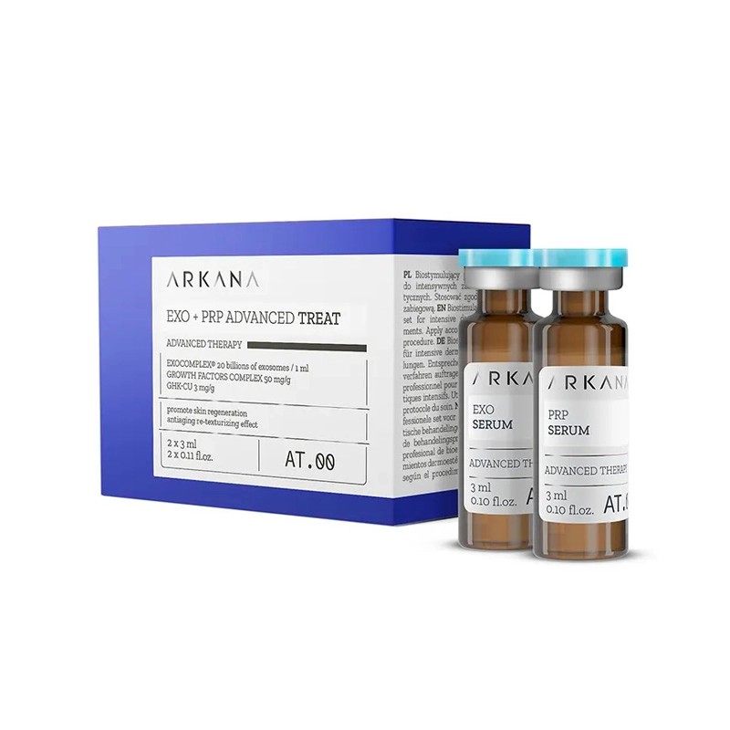 درمان تخصصی اگزو + پی آر پی آرکانا 2*3 میل EXO+PRP Advance Treat ARKANA