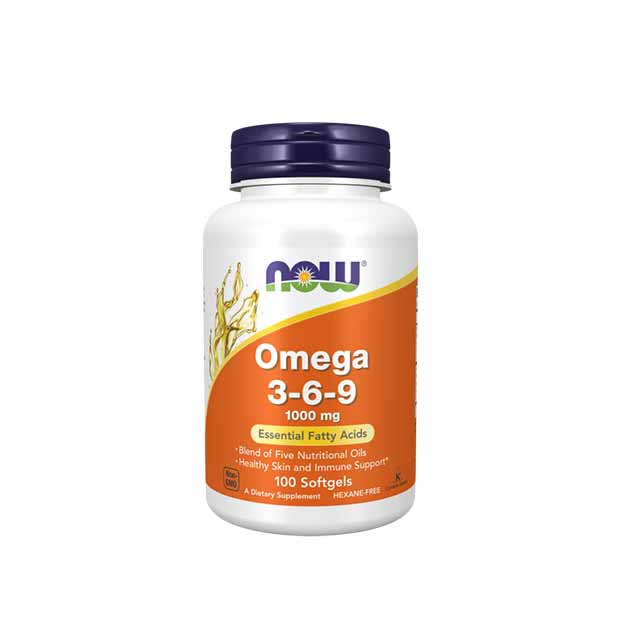 امگا ۳-۶-۹ ناو ۱۰۰۰ میلی‌گرم – NOW Omega 3-6-9 1000mg 100 Softgels