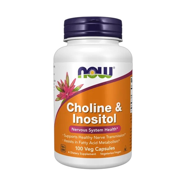 NOW Foods Choline & Inositol 100 Veg Capsules