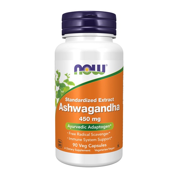NOW Foods Ashwagandha Standardized Extract 450mg 90 Veg Capsules