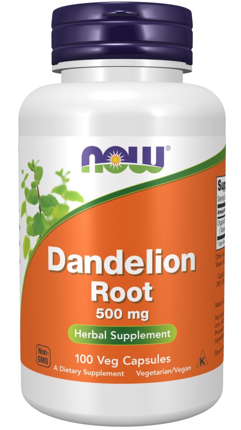 NOW Foods Dandelion Root 500 mg Veg 100 Capsules