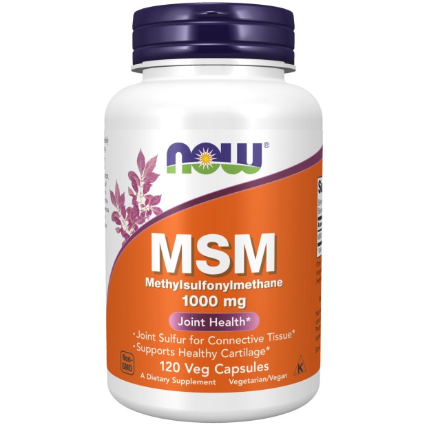 NOW Foods MSM 1000 mg Veg 120 Capsules