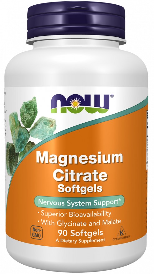 NOW Foods Magnesium Citrate 90 Softgels