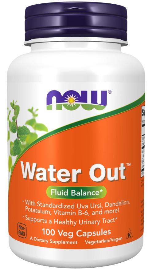 NOW Foods Water Out Fluid Balance Supplement Veg 100 Capsules