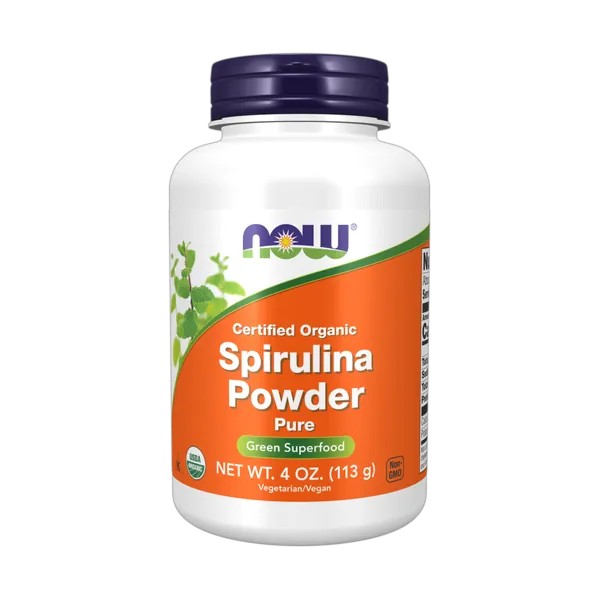 NOW Foods, Certified Organic Spirulina Powder, Pure, 4 oz (113 g)