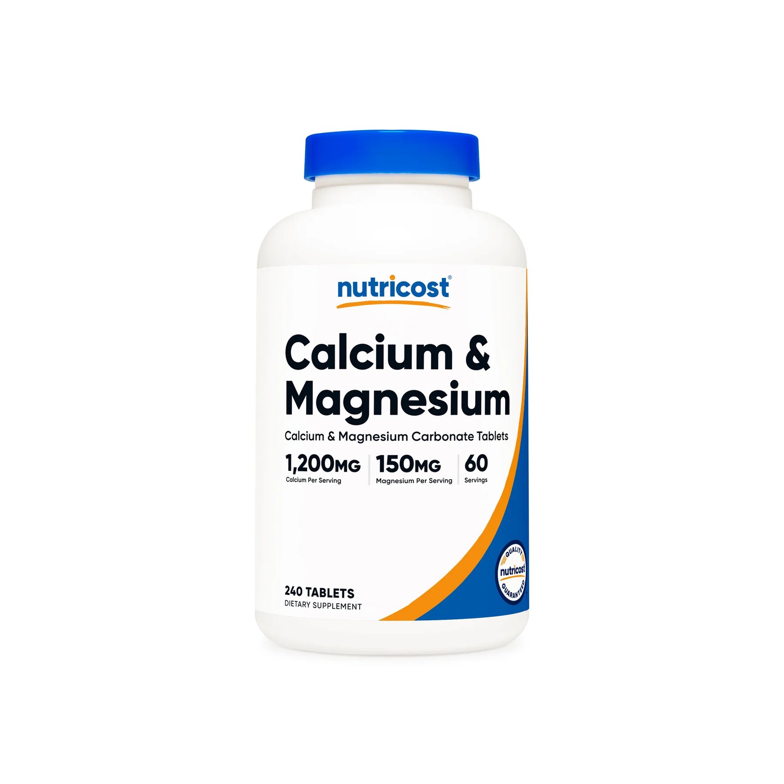 Nutricost Calcium & Magnesium Carbonate 1200mg 240 Tablets
