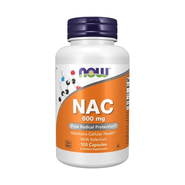 NOW Foods NAC 600mg 100 Veg Capsules