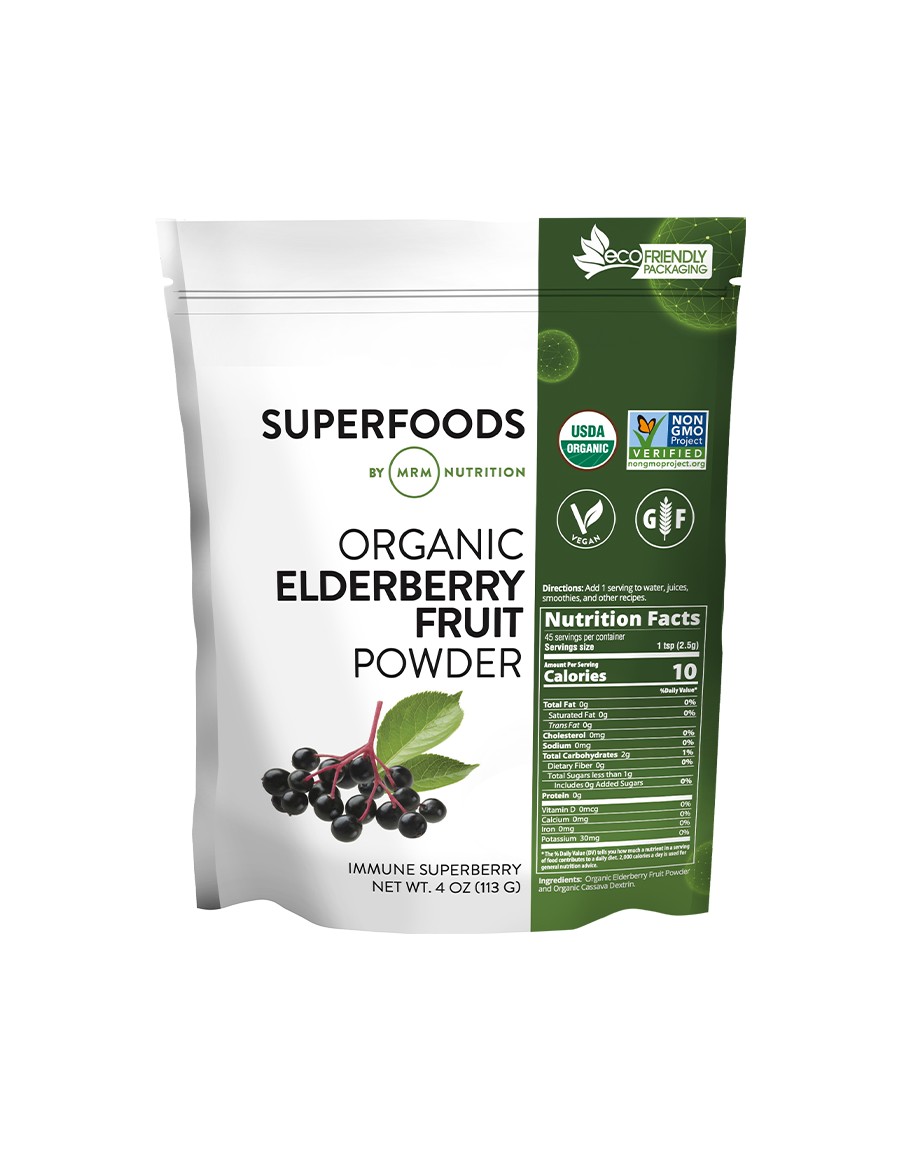 MRM Nutrition Superfoods Organic Elderberry Fruit Powder 4 oz (113 g)