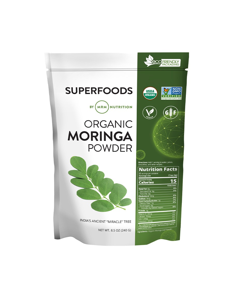 MRM Nutrition Superfoods Organic Moringa Leaf Powder 8.5 oz (240 g)
