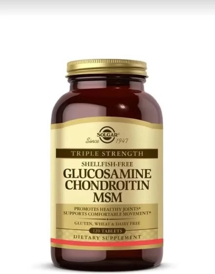 قرص سولگار گلوکزامین کندرویتین MSM 120 – 120 عددی Solgar Glucosamine Chondroitin Msm 120 Tablet