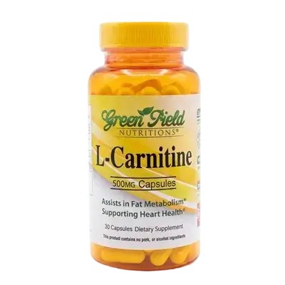 L-Carnitine 500mg 30 Capsules _ green field