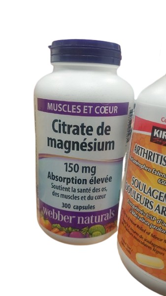 منیزیم سیترات وبر نچرالز Webber Naturals Citrate de magnesium