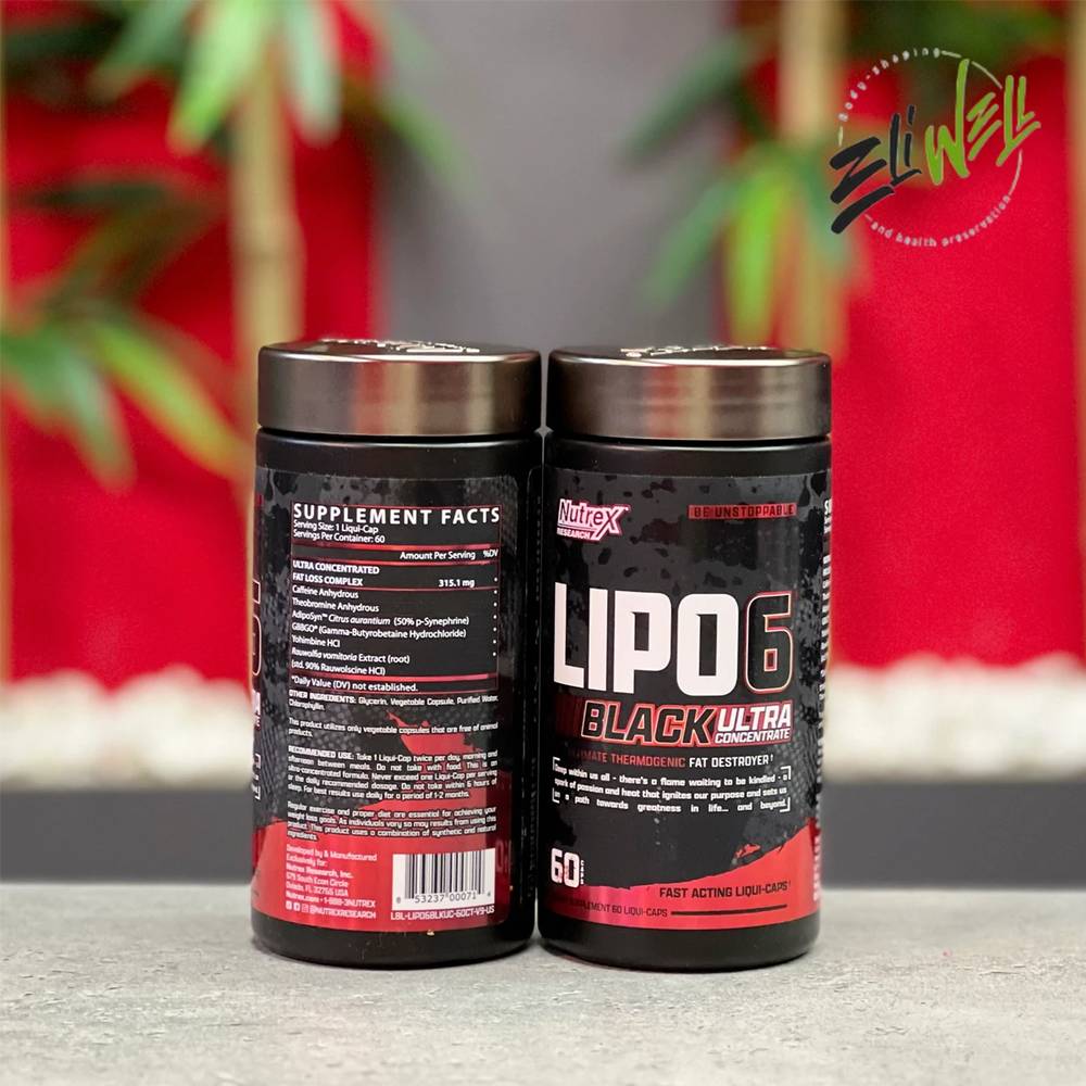 لیپوسیکس بلک اولترا ناترکس 60 کپسول | Nutrex Lipo-6 Black Ultra 60 caps