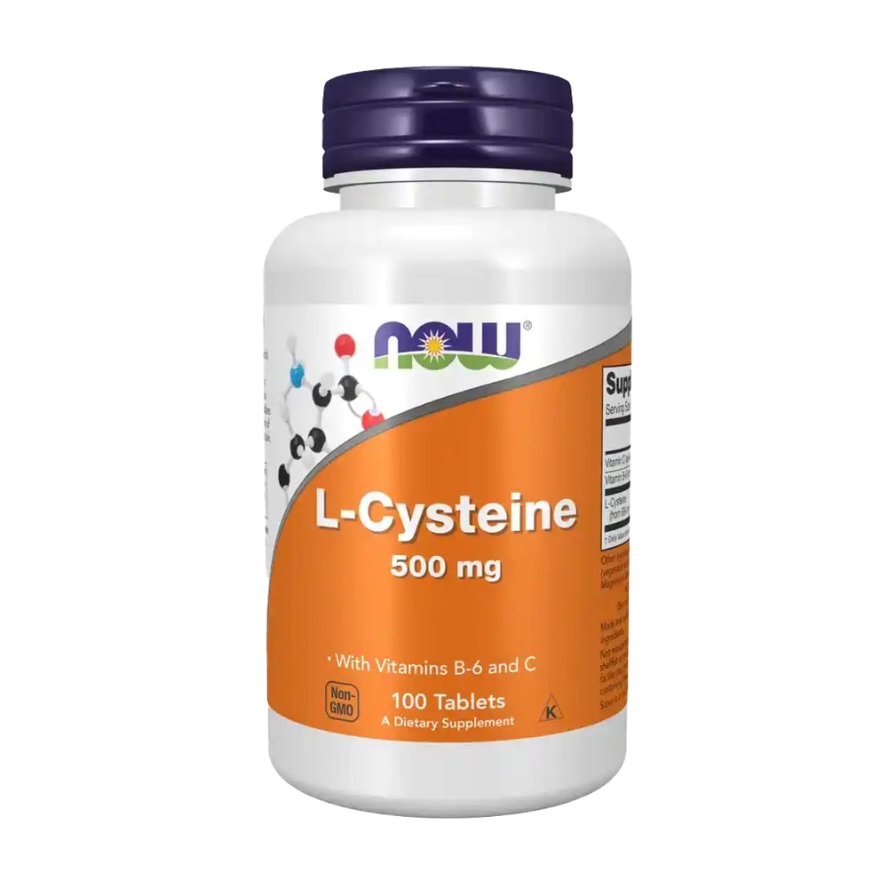 ال-سیستئین به همراه ویتامین‌های B6 و C, (NOW Foods L-Cysteine)