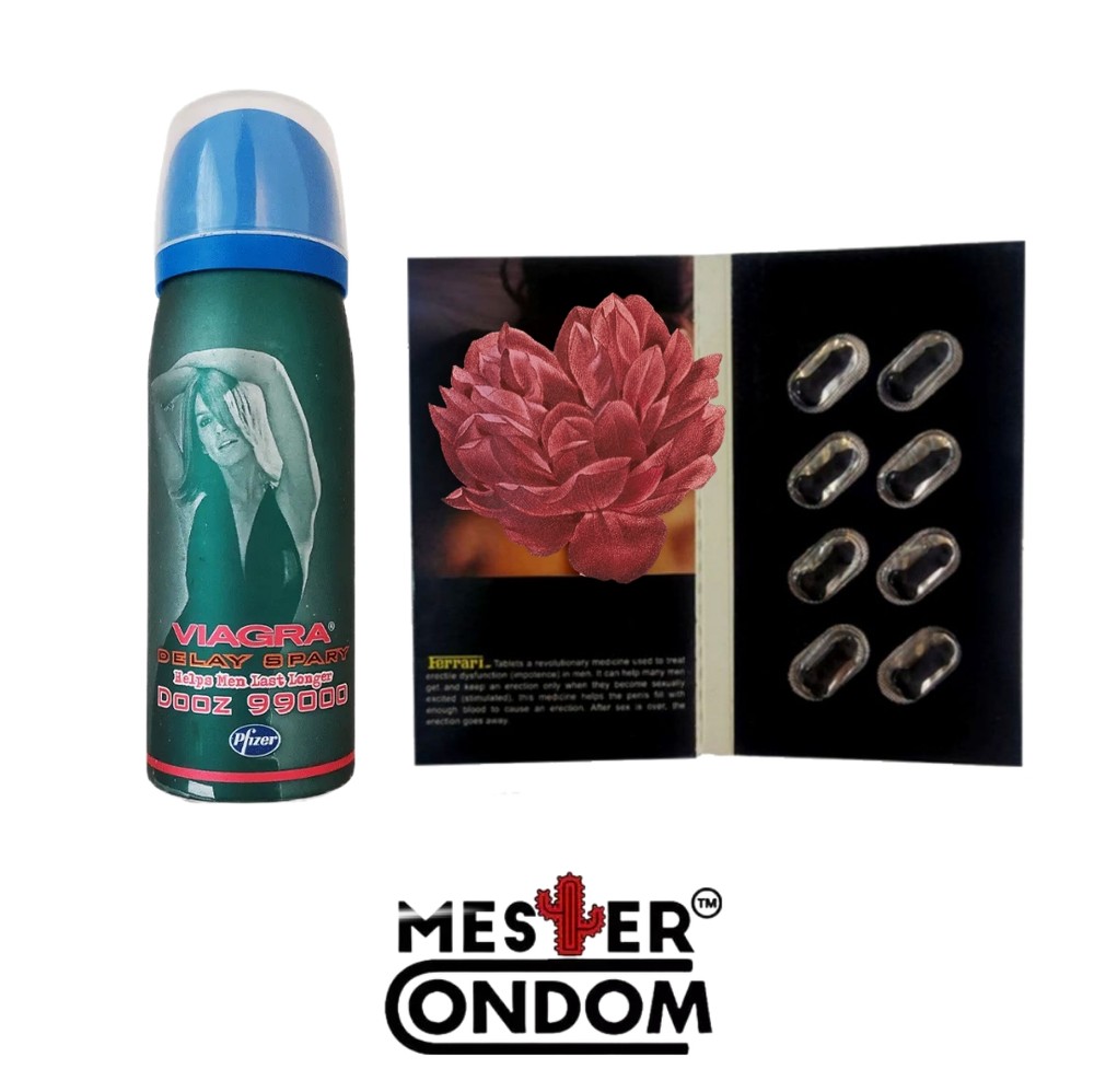پکیج تاخیری و حجم دهنده قوی شماره 17 ( اسپری ویاگرا + قرص مااکسیما )