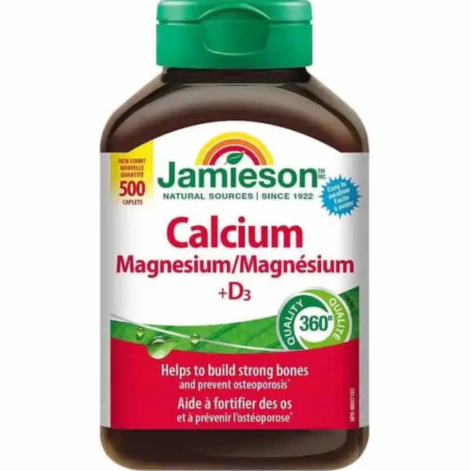 کلسیم منیزیم ویتامین D3 جمیسون | Jamieson Calcium Magnesium 500 tablets