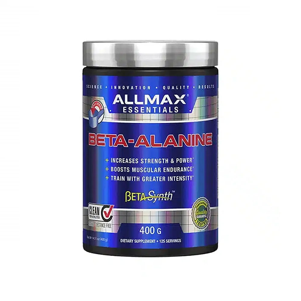 بتا آلانین آلمکس 400 گرمی | خرید مکمل ورزشی اصل افزایش استقامت <br> Allmax Beta-Alanine